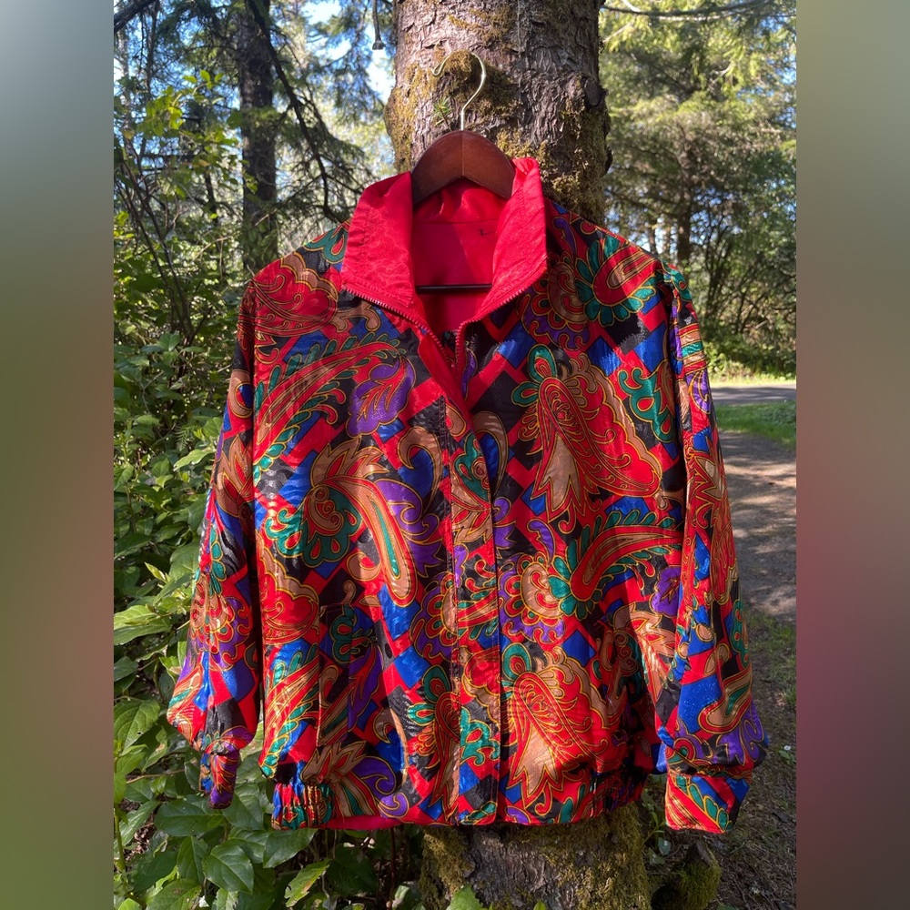 Vintage Satin Bomber S